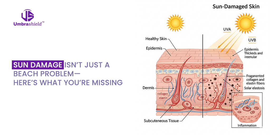 Sun Damage Isn-t just a beach problem